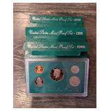 United States Mint Proof Sets - 1995, 1996, 1998  - Lot of 3