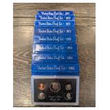 United States Proof Sets - Multi-Year Blue Box Collection (Lot of 8)