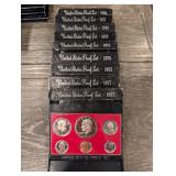 United States Proof Set - Lot of 9 (1973-1978)