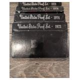 United States Proof Set - Lot of 9 (1973-1978)