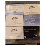 United States Mint Proof Sets Collection - 2007 (3x), 2009, 2010, 2012