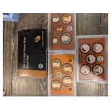 United States Mint Proof Sets Collection - 2007 (3x), 2009, 2010, 2012