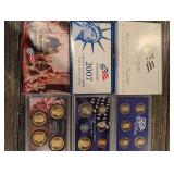 United States Mint Proof Sets Collection - 2007 (3x), 2009, 2010, 2012