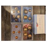 United States Mint Proof Sets Collection - 2007 (3x), 2009, 2010, 2012