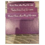 United States Mint Proof Sets - Assorted Years 1984-1993 (Lot of 10)