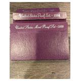 United States Mint Proof Sets - Assorted Years 1984-1993 (Lot of 10)