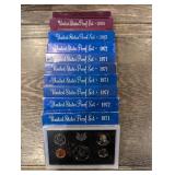United States Proof Sets - Mixed Years (Lot Of 10)