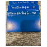 United States Proof Sets - Mixed Years (Lot Of 10)