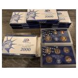 United States Mint Proof Set 2000 & 2001 - Lot of 6 Sets Total (3x2000 + 3x2001)