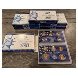 United States Mint Proof Set - 50 State Quarters (6 Sets: 1999, 2000, 2001, 2003, 2004, 2000)