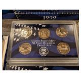 United States Mint Proof Set - 50 State Quarters (6 Sets: 1999, 2000, 2001, 2003, 2004, 2000)