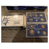 United States Mint Proof Set - 50 State Quarters (1999 & 2001) - Lot of 5