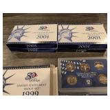United States Mint Proof Set - 50 State Quarters (1999 & 2001) - Lot of 5