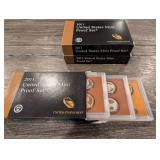 United States Mint Proof Sets - 2011 (2) & 2012 (1) - Original Packaging (Lot of 3)