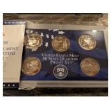 United States Mint 50 State Quarters Proof Set - 1999, 2000, 2001, 2002, 2005