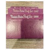 United States Mint Proof Set - Multi-Year Collection (1985-1990) Purple Packaging (Lot Of 10)