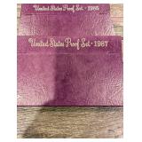 United States Mint Proof Set - Multi-Year Collection (1985-1990) Purple Packaging (Lot Of 10)