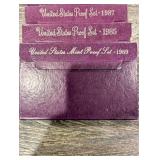 United States Mint Proof Set - Assorted Years (1984-1991) (Lot Of 10)