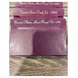 United States Mint Proof Set - Assorted Years (1984-1991) (Lot Of 10)