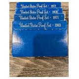 United States Proof Sets - Assorted Years 1970-1983 (Lot Of 10)