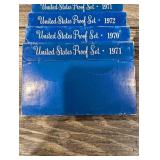 United States Proof Sets - Assorted Years 1970-1983 (Lot Of 10)