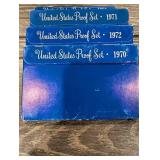 United States Proof Sets - Assorted Years 1970-1983 (Lot Of 10)