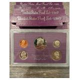 United States Mint Proof Sets - Purple Presentation Cases (1984-1993) (Lot Of 10)