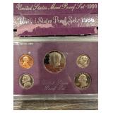 United States Mint Proof Sets Lot - 1984-1990 in Purple Card Packaging (Lot Of 10)