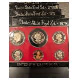 United States Proof Set - 1974-1979 Collection (10 Sets)