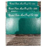 United States Mint Proof Set - (Lot Of 10 Assorted Years)