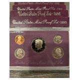 United States Mint Proof Set Collection (1984-1993) Purple Card Packaging (Lot Of 10)