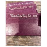 United States Mint Proof Set Collection (1984-1993) Purple Card Packaging (Lot Of 10)