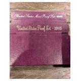 United States Mint Proof Set Collection (1984-1993) Purple Card Packaging (Lot Of 10)