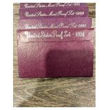 United States Mint Proof Sets Purple Card Boxes - Assorted Years (Lot Of 10)