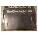 United States Proof Sets Lot - 1974, 1975, 1978, 1979, 1983, 1985 with Red Display Case