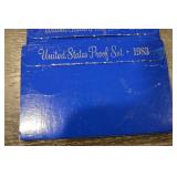 United States Proof Sets Lot - 1974, 1975, 1978, 1979, 1983, 1985 with Red Display Case