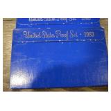 United States Proof Sets Lot - 1974, 1975, 1978, 1979, 1983, 1985 with Red Display Case