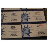 United States Mint Proof Set Lot - 1999-2006 (12-Box Collection)