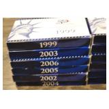 United States Mint Proof Set Lot - 1999-2006 (12-Box Collection)