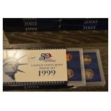 United States Mint Proof Sets - 50 State Quarters, Lot of 8 (1999-2006)