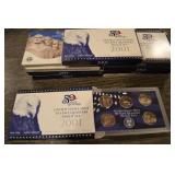 United States Mint 50 State Quarters Proof Set Collection - Assorted Years (1999-2013) (Lot Of 10)