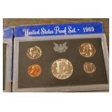 United States Proof Set 1968 & 1969 - Lot of 4 Complete Sets