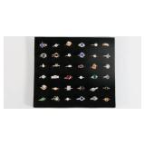 Costume Ring Lot of 36