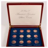 Lot of Tribute Coins w/ Cases - Gold, Silver