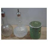 Antique Barber Bottles and Shaker