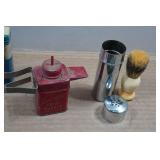 Vintage Tins and Shaving Accessories
