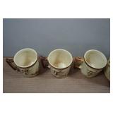 Vintage Western McCoy Coffee Pitcher and Mugs