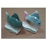 Vintage Salt & Pepper Shaker Set - FIsh