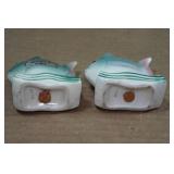 Vintage Salt & Pepper Shaker Set - FIsh