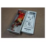 Vintage Look Tin Litho Climbing Monkey
